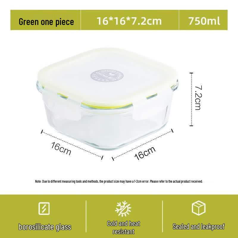 Camellia Microwave-Safe Glass Food Storage Containers