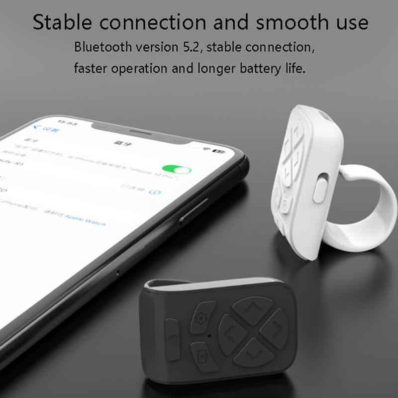 Remote Control For Page Turner For Kindle App Bluetooth Camera Video Recording Remote Scrolling For All Phones