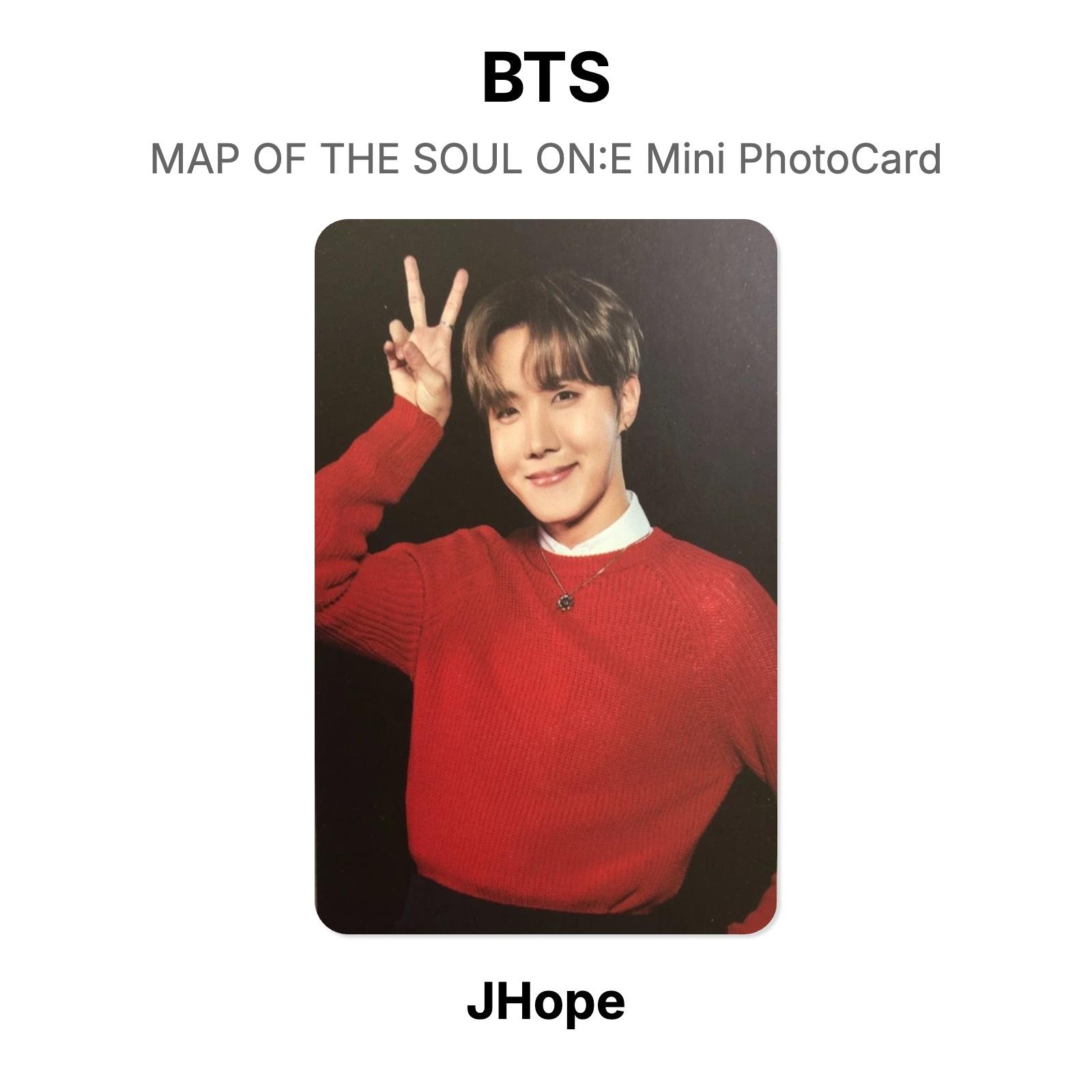BTS КАРТА ДУШИ НА:E Мини ФотоКарточка Официальная ФотоКарточка J-Hope