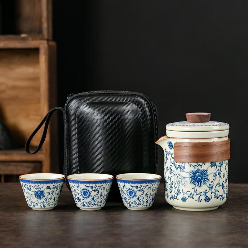 Handon Portable Ru Kiln Travel Tea Set