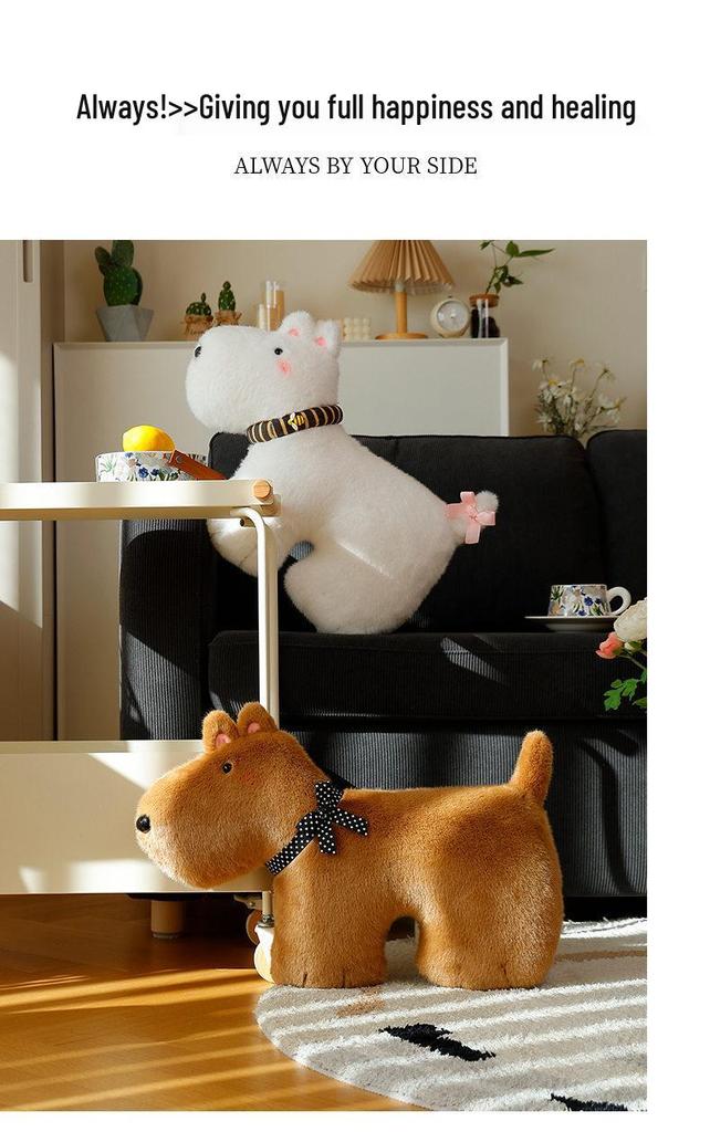 Cross-border New Collar Dog Pillow - Cute Toy Sofa Doll & West Highland Home Decoration