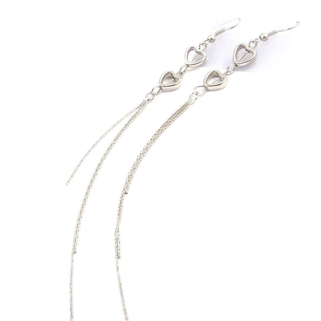 Les Trésors De Lily [J8166] - Stříbrné náušnice 'Láska'