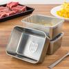 WORTHBUY 304 Stainless Steel Lunch Box For Kids Students School Sealed Food Container Fruit Fresh-Keeping Box Microwave Heatable