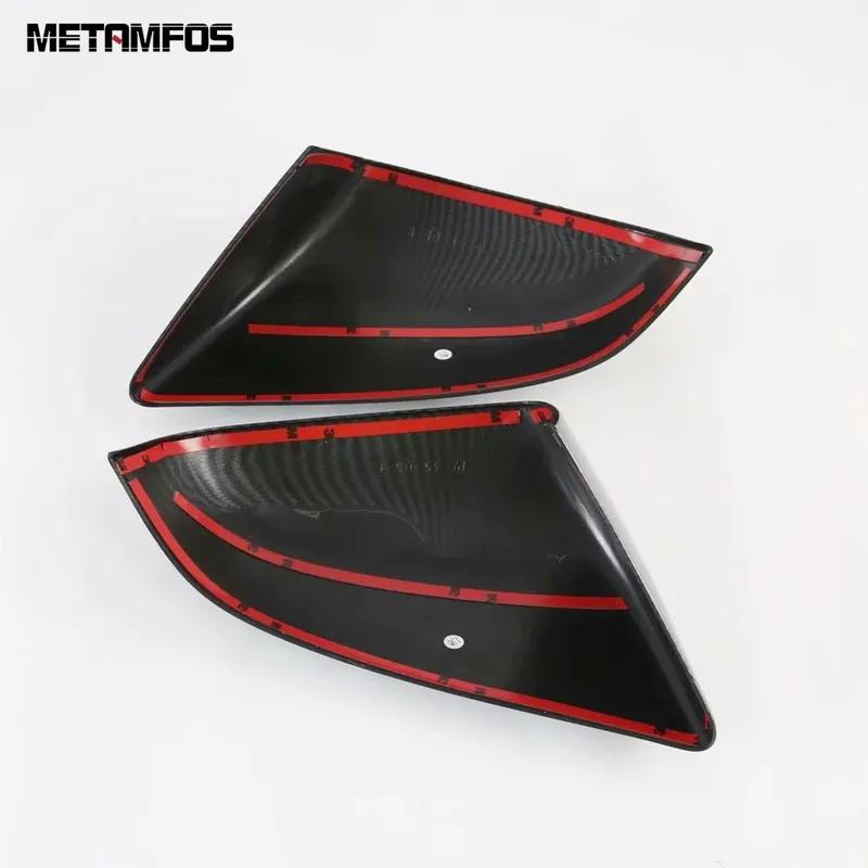 For Tesla Model S 2014-2017 2018   Carbon Fiber Rearview Side Mirror Cover Trim Protection Cap Accessories Car Styling