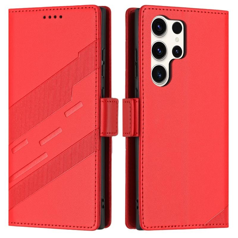 

Thin Suede Magnetic Flip Leather Phone Case for Samsung Galaxy S25 FE S24 Ultra S23 Plus S22 S21 S20 S10 Wallet Card Cover Coque (Samsung S24 Ultra)