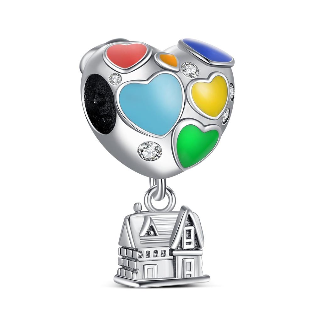 Original Colorful Pendant Chakra Rainbow Charm Fit Bracelet Diy For Women Elegant Bead Pride Month Love Mother'Day Gifts