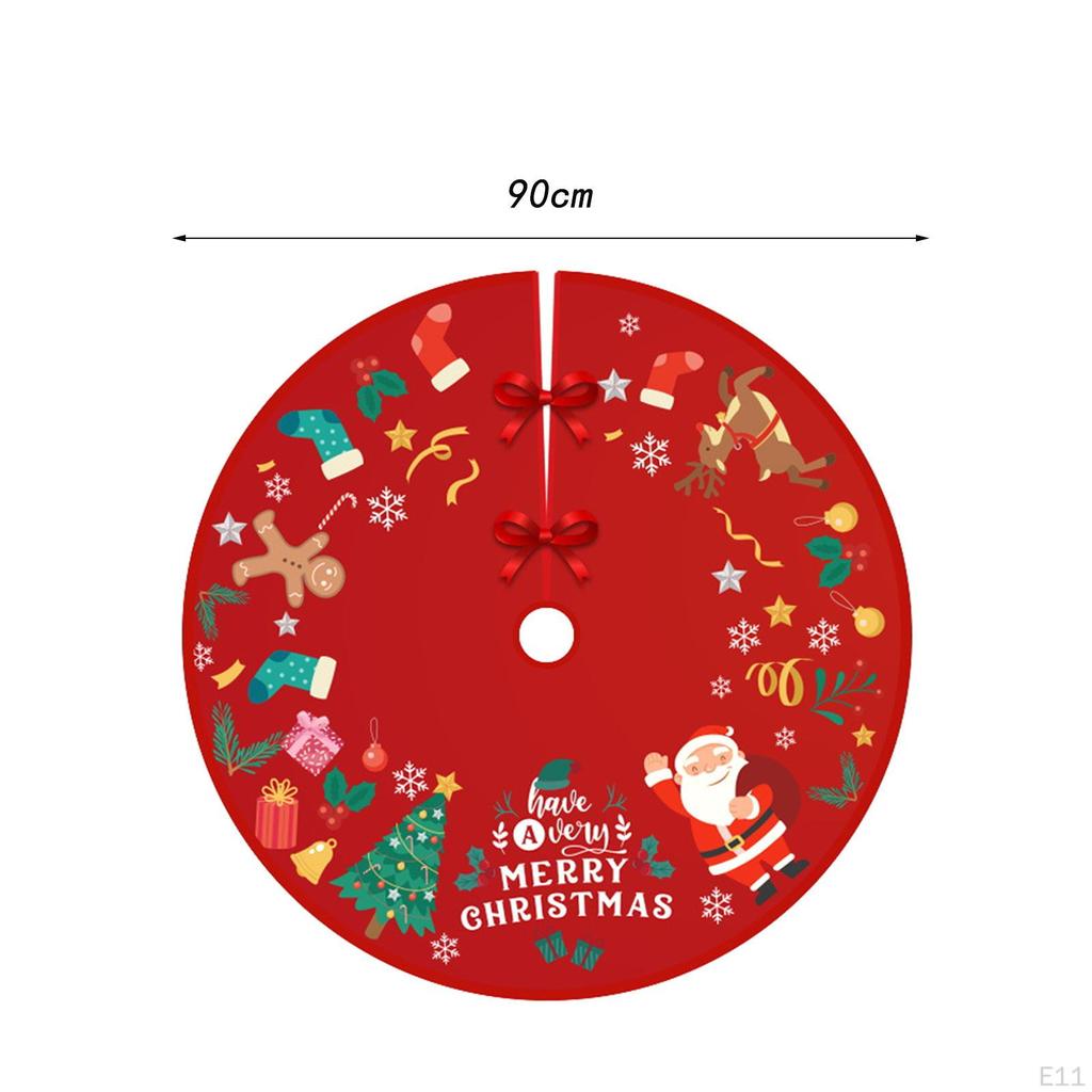 90cm Christmas Tree Skirt Base Cover for Indoor And Outdoor Use