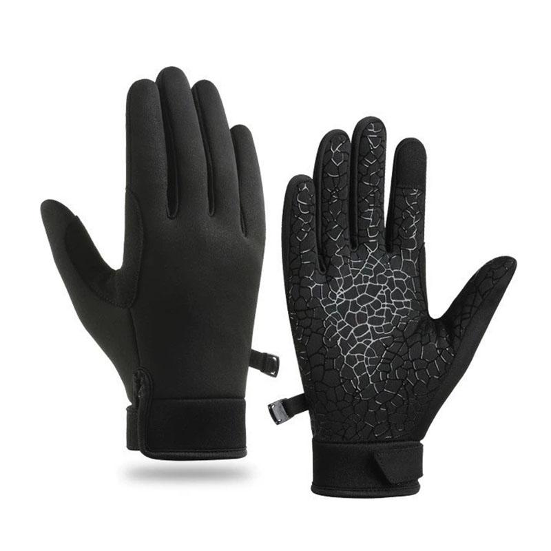 

Winter Outdoor Fishing Cycling Gloves for Unisex Waterproof Warm All Finger Gloves Thick Protective Touch Screen Flexible Gloves XL чёрный