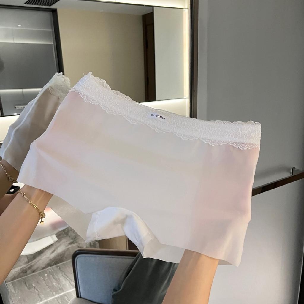 Women's New Summer 10A Antibacterial Pure Cotton Crotch Two In One Ice Silk Non Trace Anti Tarnish Safety Underwear