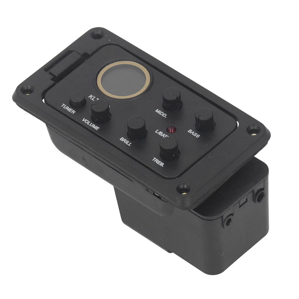 4 Band EQ Equalizer Preamp Amplifier Piezo Pickup Tuner Acoustic Guitar Equalizer with LCD Display S