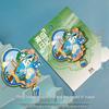 Zhuhai Sun and Moon Shell Fridge Magnet - Cultural Metal Souvenir for National Day & Mid-Autumn Festival