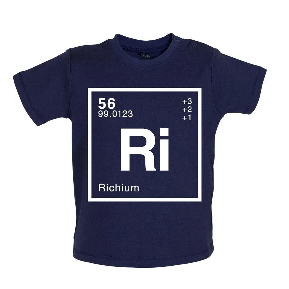 

Rich Periodic Elet - Baby Kids Boys Girls Unisex T-Shirt / Babygrow - Surname First Name Science 120