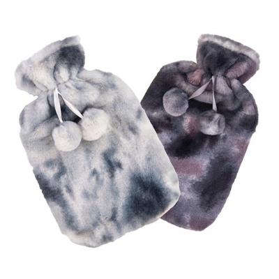 Two Tone Pom Pom 2L Hot Water Bottle And Cover (Pack of 2)