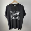 Vintage 90’s I Climbed The Great Wall of China T Shirt Black Distressed Size XL Unisex T-Shirt