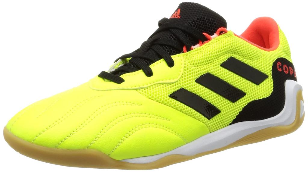 Adidas Copa IN Sara Indoor Futsal Team Solar Red Size Cm Sense.3 Shoes, LIP95, Men's, Yellow/Core Black/Solar (GZ1360), 25.5