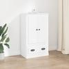 VidaXL Buffet haut blanc 60x35,5x103,5 cm bois d'ingénierie 816296