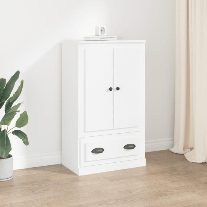 VidaXL Buffet haut blanc 60x35,5x103,5 cm bois d'ingénierie 816296