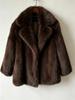 Autumn and winter new fur coat feeling suit collar imitation fox fur coat large size