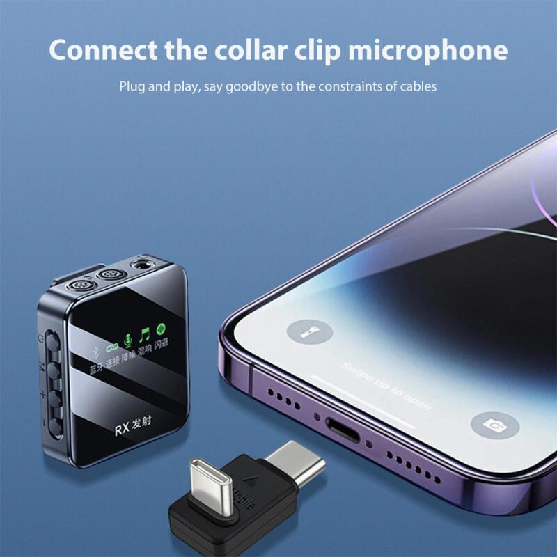 HdoorLink USB Type C To Lightning Microphone OTG Adapter For Iphone 15 16 14 13 12 11 Pro X XR XS Max iPad Microphone TYPE-C Audio Connector