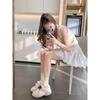 Zhike 8cm Pigskin Version~ Inner Height Increase Mercerized Crescent Pearl Lace Shoelaces Sports and Leisure Shoes Women's Training Shoes