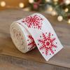 Lmitation Linen Fabric Swirl Ribbon 2m Burlap Ribbon  Christmas Tree Decoration
