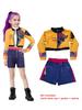 Movie K-Pop Children Mira Rumi Zoey Demon Hunters Cosplay Costume for Girl Halloween Party Stage Pattern Role Play Clothes