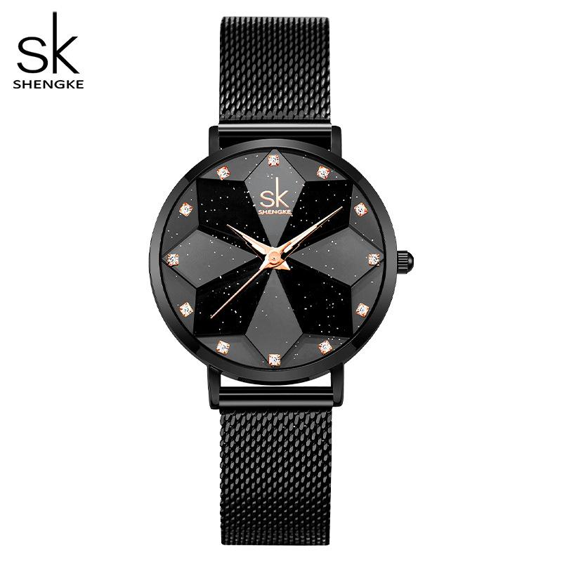 Guangzhou Watch Personality Geometric Hexagram Women'S Watch Women'S Niche Premium Quartz Watch 0157