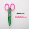 Minimalistic Lace Scissors Wavy Pattern Small Round Head Children Special Student Art Tool Stationery Scissor For Scrapbooking