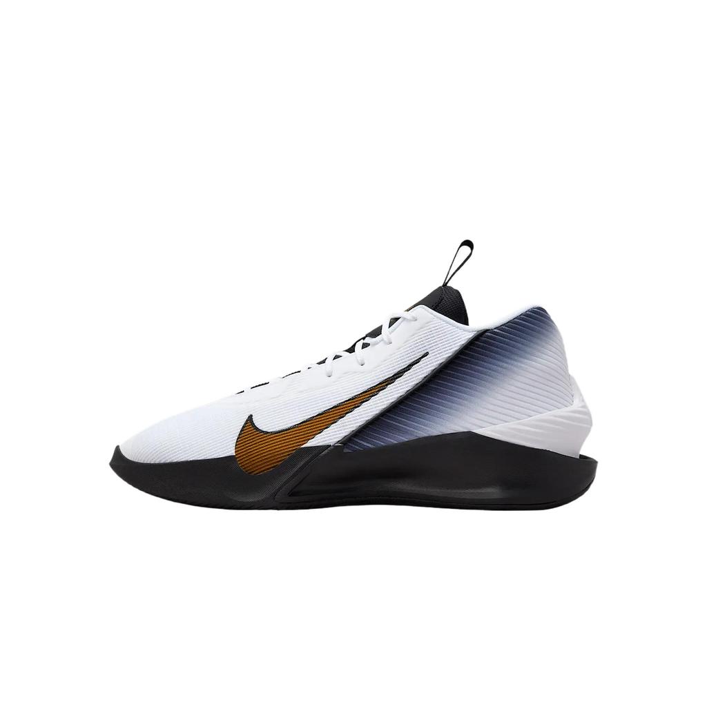 Nike G.T. Jump Academy Mid Top Basketball Shoes Men's White Black Metal Gold Basketball Shoes IH0635-170