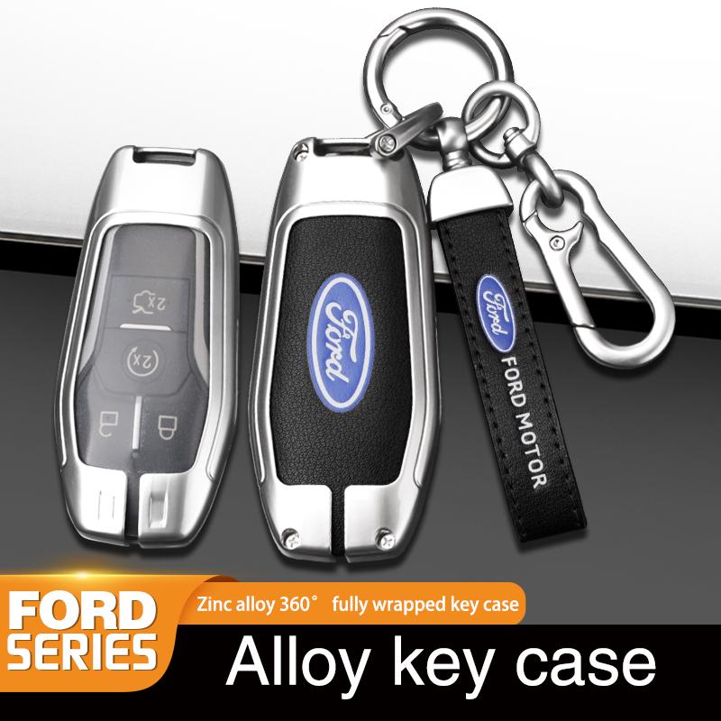 ZOZU8 Zinc Alloy Car Remote Key Case Cover For Ford Fusion Mondeo Mustang F-150 Explorer Edge 2015 2016 2017 2018 Auto Accessories