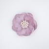 5Pcs 3D Beaded Center Chiffon Artificial Flowers for DIY Sewing Garment Patch Photo Prop Party Decoration