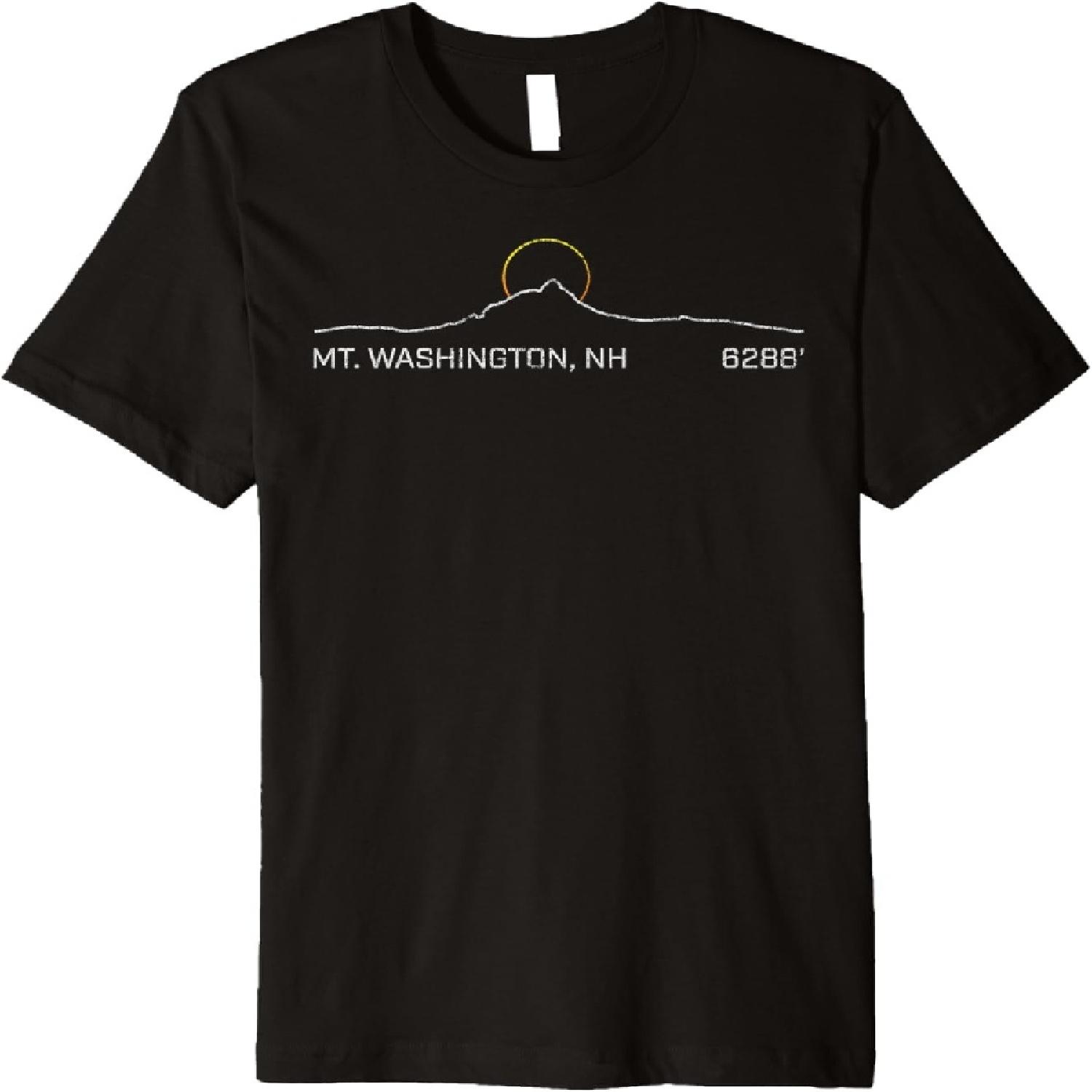 

Vintage Mt Washington NH Mountain T Shirt Premium T-Shirt XXXXXL чорний