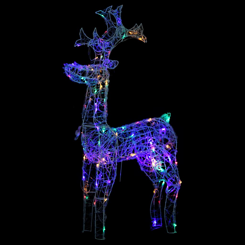 Reindeer Christmas Decoration 3 Pcs. 60x16x100 Cm Acrylic