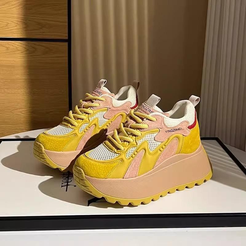 

Platform dad shoes women s spring height increase small casual sports shoes 35