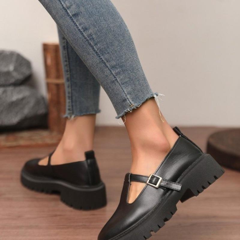 Fashion Ladies Shoes 2025 Brand Buckle Strap Women's High Heels Fashion Round Toe Office and Career New Plus Size Comfortable High Heels