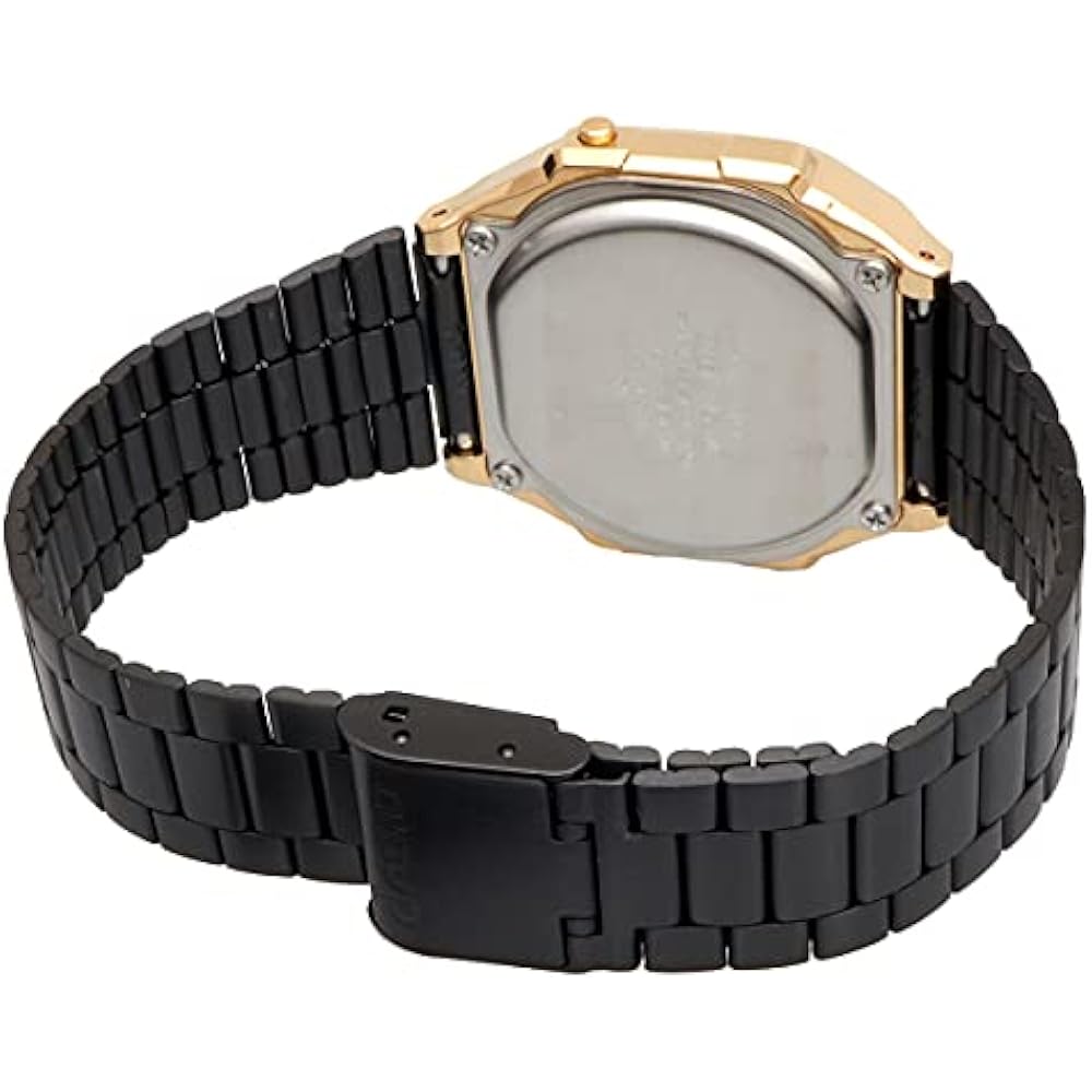 [Casio] CASIO Digital Watch Standard A168WEGB-1B Men's Women's Black x Gold Black Reversed LCD Ov...