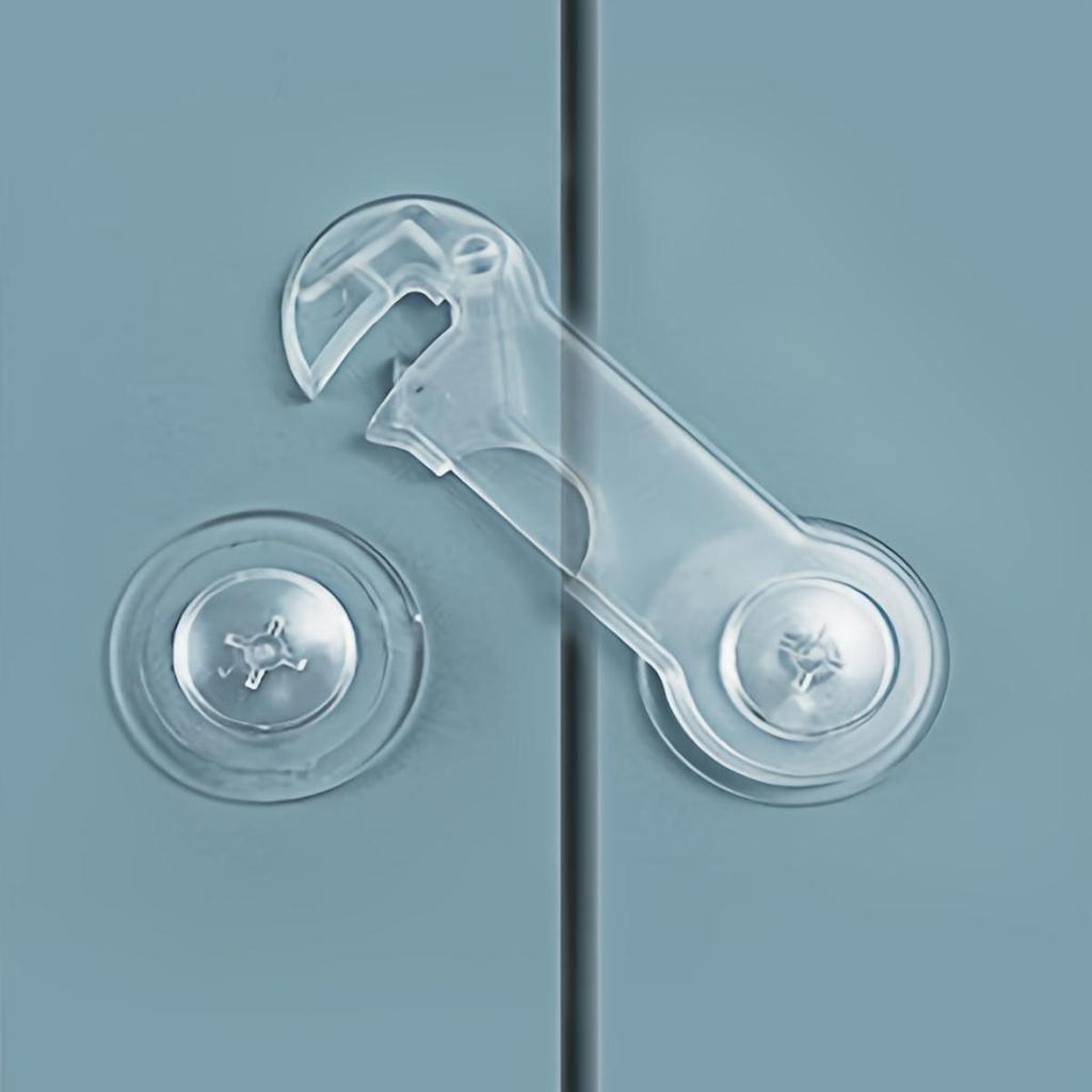 1 Stück Jugendsicherheitsschloss Transparentes Anti-Touch-Schranktürschloss Geeignet für Jugendschutz Kunststoff