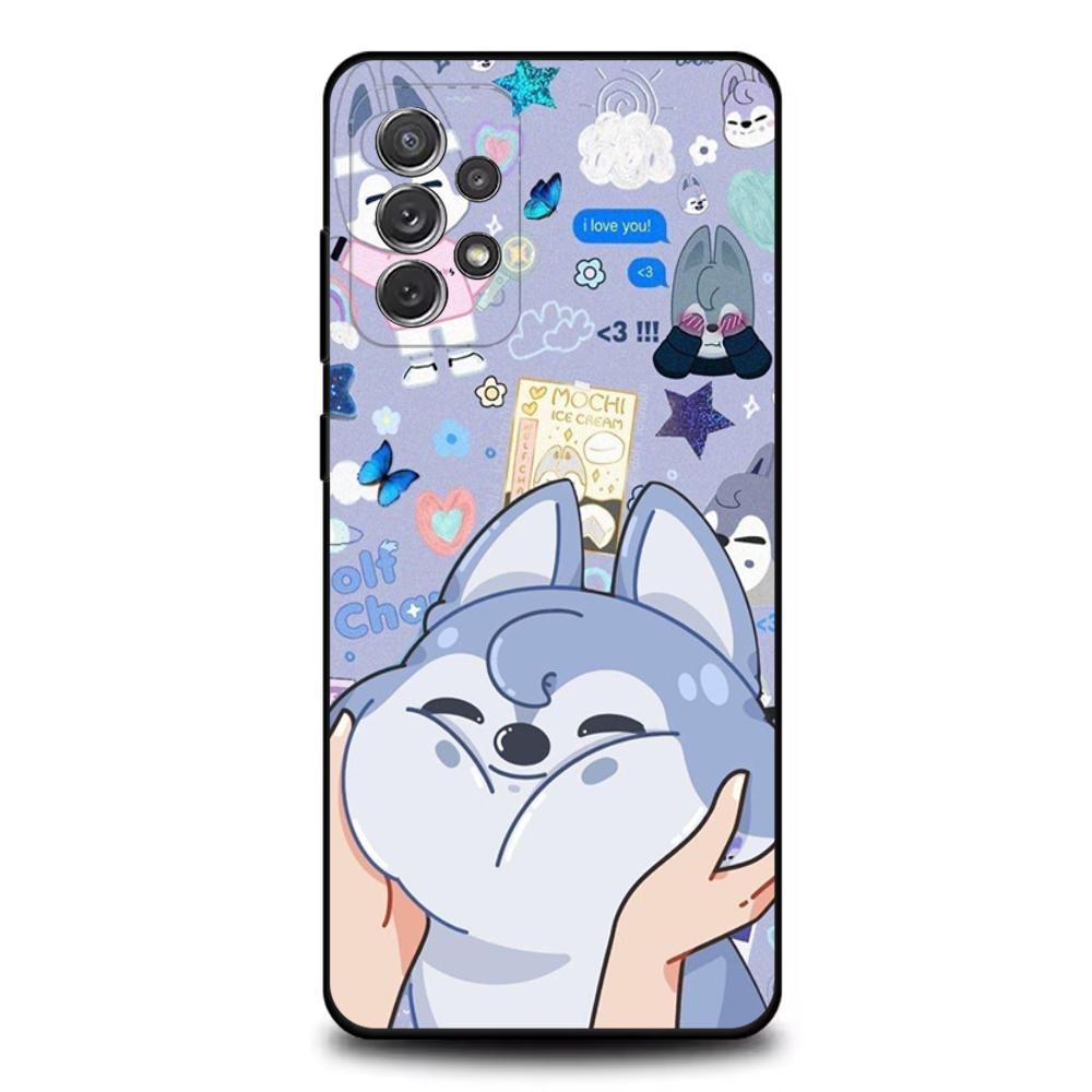 Kpop Stray-Kids Skzoo-ES Phone Case For Samsung S25,S24,S21,S22,S23,S30,Ultra,S20,Plus,Fe,Lite,Note,10,9,5G Black Cover