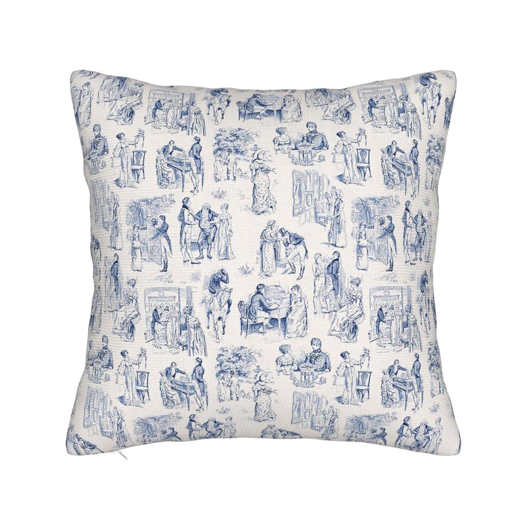 Pride and Prejudice Jane Austen Pillowcase Soft Polyester Cushion Cover Gift  Pillow Case Cover Living Room Square 45*45cm