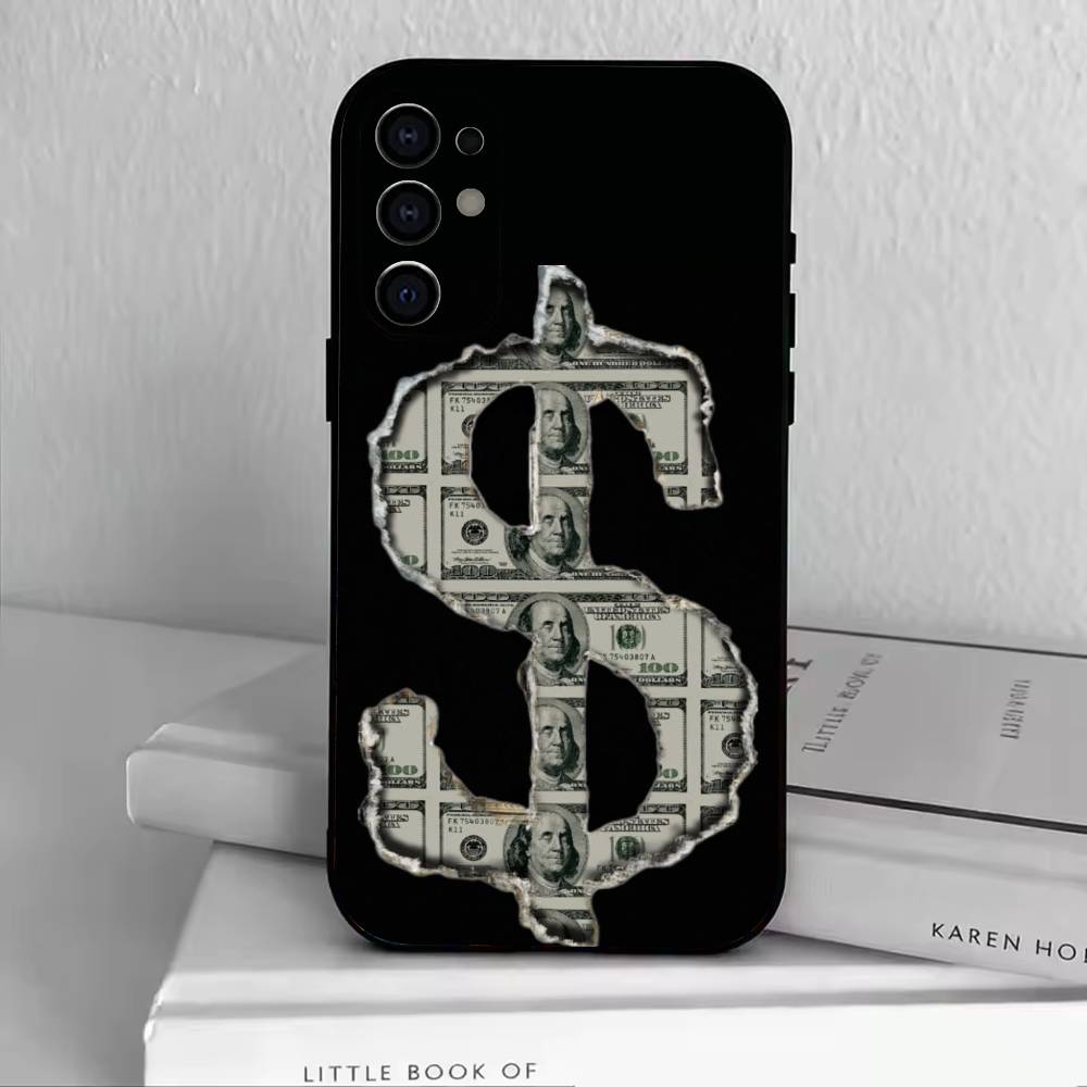 

The-Money-M Phone Case For Samsung S25,S24,S21,S22,S23,S30,Ultra,S20,Plus,Fe,Soft Silicone Black Cover Samsung S21plus