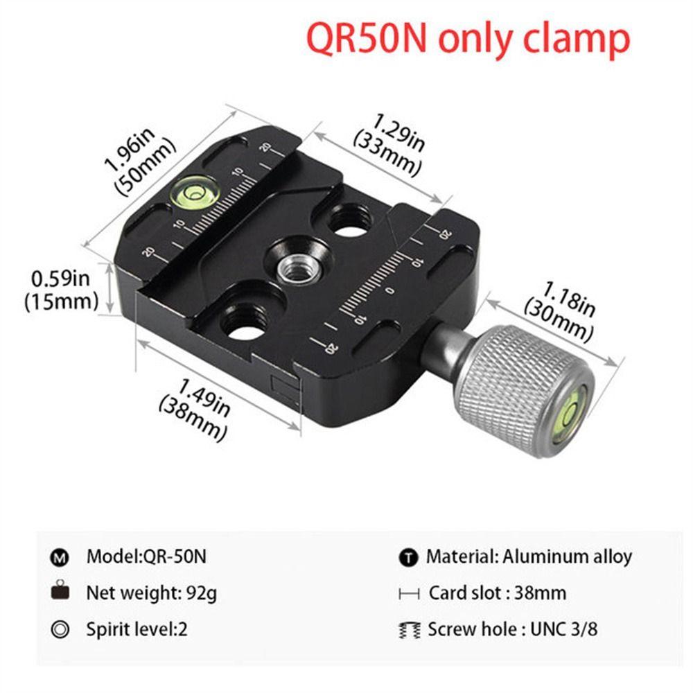 Ball Head Mount Camera Clamp Quick Release Aluminum Zinc Zinc Alloy Tripod Monopods Clamp  Camera Monopod