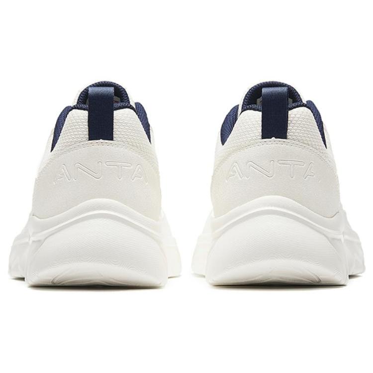 New Anta Anti Slip Wear Resistant Low Top Running Shoes Men's White 912345580-5