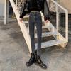 High-Waisted Women's Slim Fit Skinny Jeans - Elastic Pencil Pants for Spring, Autumn, Winter 2020