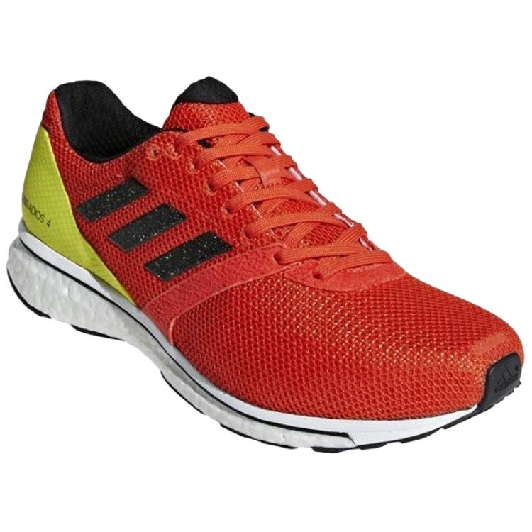New Adidas ADIZERO JAPAN 4 Slip Resistant Abrasion Resistant Low top Running Shoes Men's Red Yellow B37378