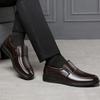 Men's Leather Shoes, Business Casual Leather Shoes, Fashionable, Breathable, Lightweight, Soft-soled, High-end Formal Shoes for Men