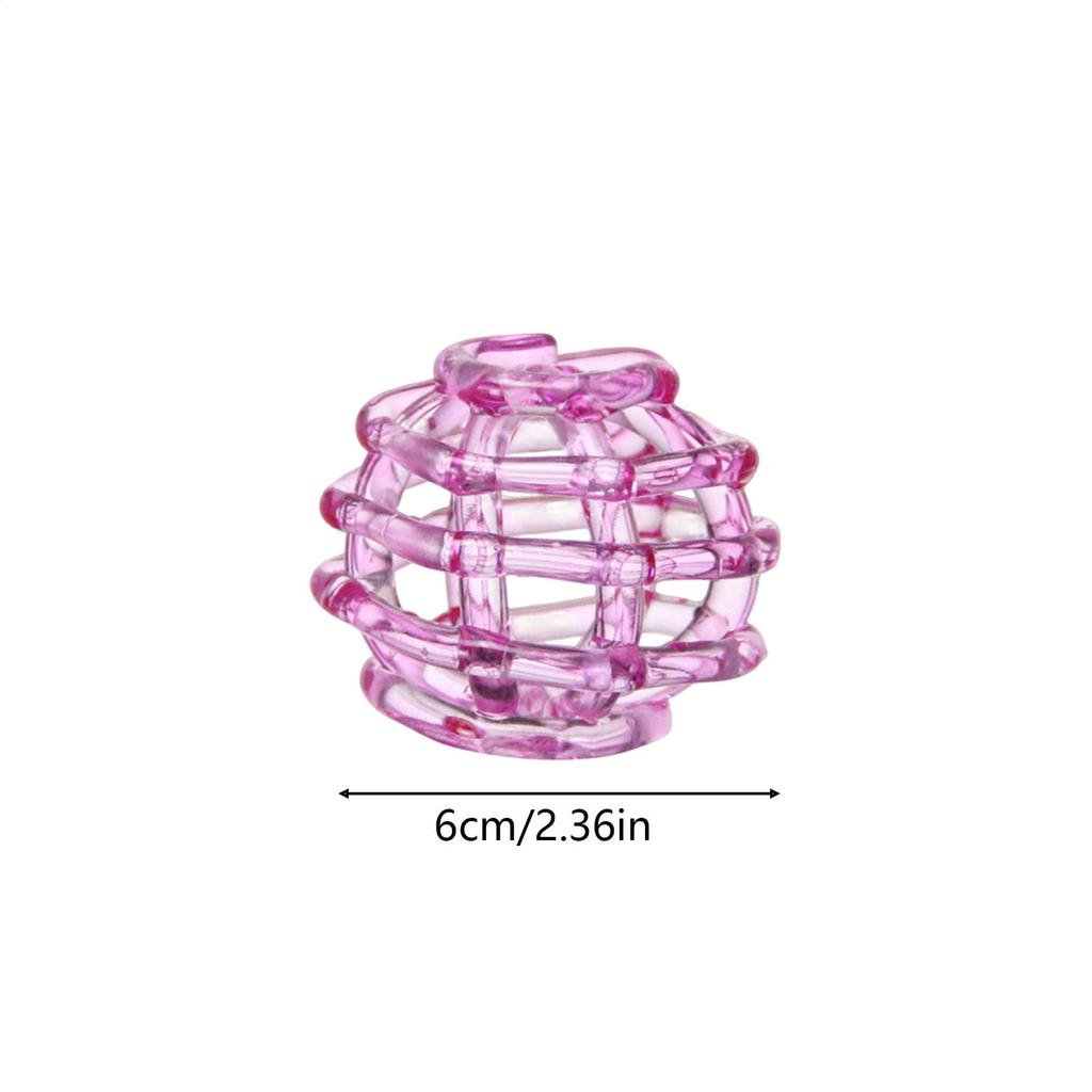 Glass Flower Frog Clear Glass Ball Single Stem Spiral Bouquet Display Vase Frog for Home Office Wedding Desk Bouquet Plants