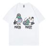 Taube An Taube Aus Lustiges Vogel Meme T-Shirt Hohe Qualität Mode Übergroßes T-Shirt Unisex Unisex Freizeit 100% Baumwolle Sommer T-Shirts