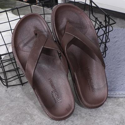 Pantoufles d'extérieur pour hommes Plage Tong plate 2024 Été Pantoufles décontractées Intérieur Maison Chaussures antidérapantes Sandales à entre-doigt Noir