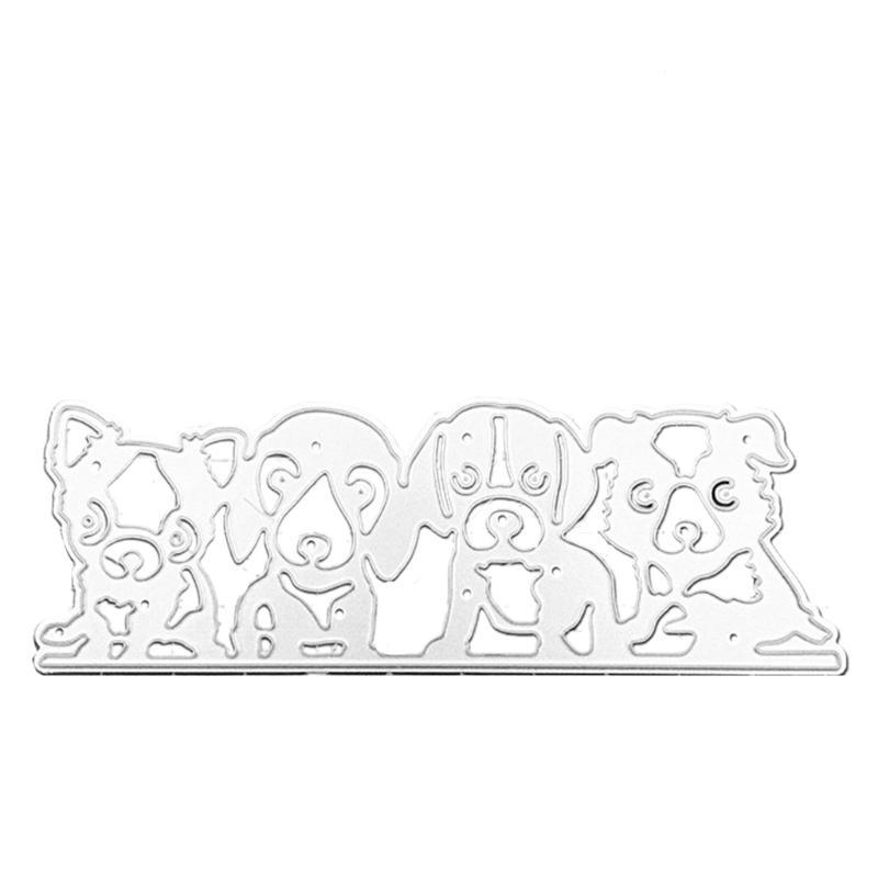 Dog Animal Metal Cutting Dies Photo Album Embossing Decoration DIY Craft