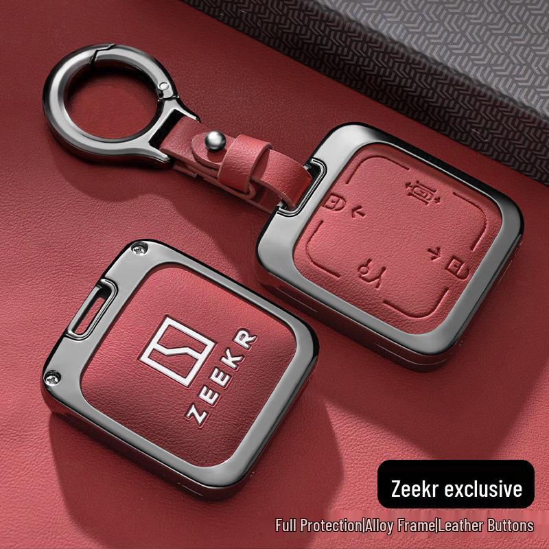 Bluetooth Schlüsseletui für Zeekr JiKe 007 - Auto Zubehör Schale, Schnalle und Herren Tasche